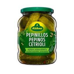 Pepinos Gherkins Kuhne 670 gr