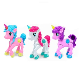 Unicornio Little Unicorn Luz y Sonido 3 Surtid