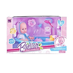 Muñeca Bebé de 12. Set Baño con Accesorios B