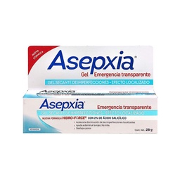 Asepxia Gel Spot Emergencia Transparente Tubo 28 g