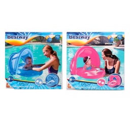 Inflable con Techo Rosa/celeste 80 x 85cm