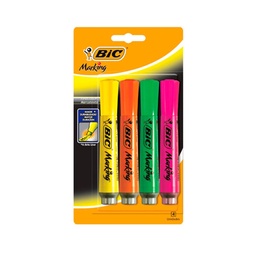 Resaltador x 4 Col Bic