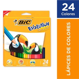 Lapices de Colores Evolution x 24 Bic