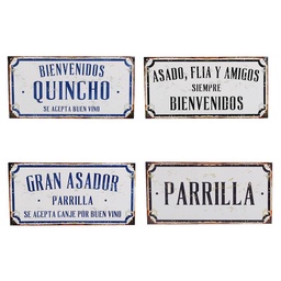 Chapa 20x40 Asado Parrilla Clubdelposter x 1 u