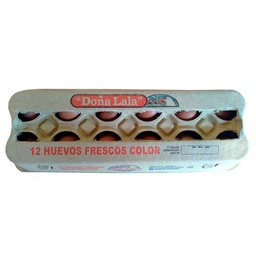 Huevos Color Doña Lala x 12u Carton