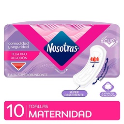 Toallas Nosotras de Maternidad x 10 u