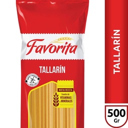 Fideos Tallarín Favorita x500 gr