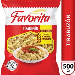 Fideos Tirabuzón Favorita x500 gr