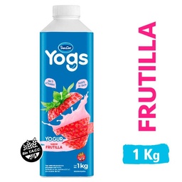 Yogurt Entero Yogs Bebible Frutilla 1 kg