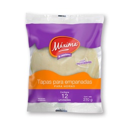 Tapas para Empanadas Maxima Mp 270gr