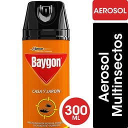 Insecticida Casa y Jardín Multinsectos Baygon en Aerosol 300cc