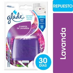 Canasta Inodoro Glade Campos de Lavanda Rep 50ml