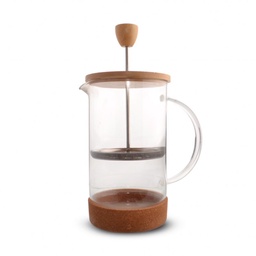 Cafetera Tapa Bambu y Base Corcho 800ml Decorm