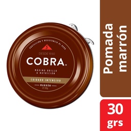 Pomada Cobra para Calzado Marron Militar Lata 30 g