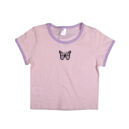 Remera Niña Bordado Mariposa 8-16 Urb