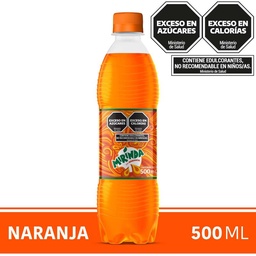 Gaseosa Mirinda Naranja Botella 500Mlx1