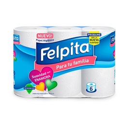 Papel Higienico Felpita Hoja Simple 6x30