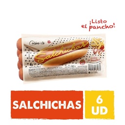 Salchichas x 6 Unidades 190gr Cuisine&co