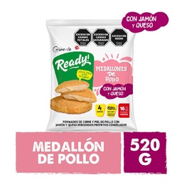 Medallones de Pollo con Jamon y Queso 520 gr Cuisine & Co
