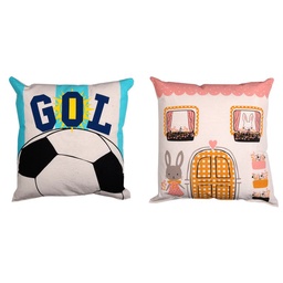 Almohadon Kids Gol y Casita 40x40 Krea