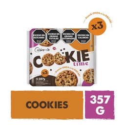 Galletitas con Chips Chocolate Tripack 357 Grs Cuisine & Co