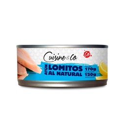 Lomo de Atun Al Natural Cuisine & Co 120gr Escurrido 170 gr Neto