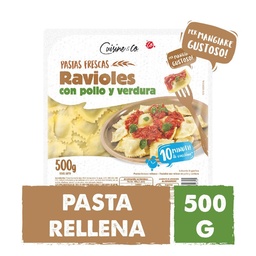 Ravioles Cuisine & Co Pollo y Verdura X500gr