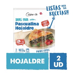 Tapas Pascualina Cuisine y Co Hojaldre Paquete 2 un