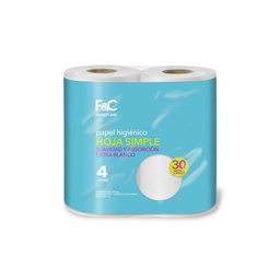 Papel Higienico Family Care Simple Hoja 4X30m