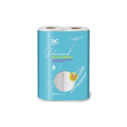 Papel Higienico Family Care Simple Hoja 6X30m