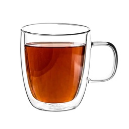 Taza con Asas Vidrio Doble  350 ml Carol