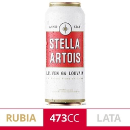 Cerveza Stella Artois 473cc Lata