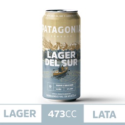 Cerveza Patagonia Lager Del Sur 473cc