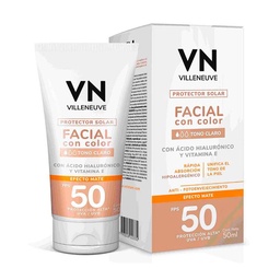 Protector Solar Facial Tono Claro Fps 50 x 50 ml Vn