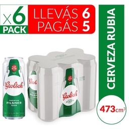 Cerveza Grolsch 473 ml Six Pack