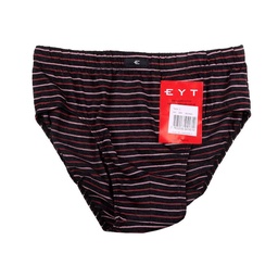 Slip Eyelit Hombre Algodón y Lycra Rayado Talle 5 Por Unidad.