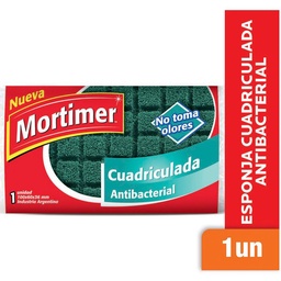 Esponja Cuadriculada Mortimer Antibacterial 1 u.