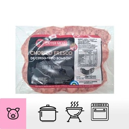 Chorizo Puro Cerdo Bombon 6 u - 400 gr Catter Meat