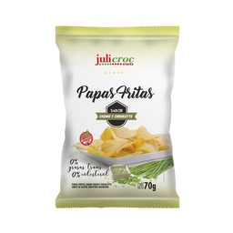 Papas Fritas Crema y Ciboulette Sin Tacc Julicroc  70 gr