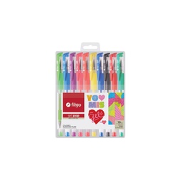 Roller Gel Estuche 10 Surtido- Filgo