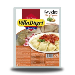 Ravioles Villa Dágri con Pollo, Jamón y Espinaca x 500gr