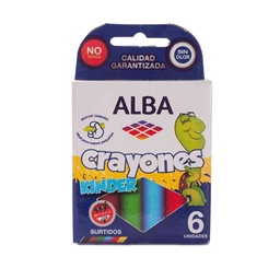 Estuche Crayones Alba Kinder x 6 u