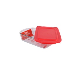 Fuente Rectangular Deep C/ Tapa Roja 3 l x 1 u