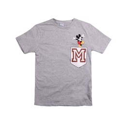 Remera Hombre Mickey-gris 38-44 Disney