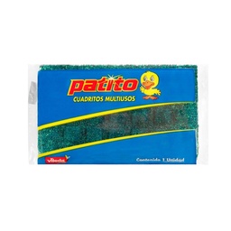 Esponja Cuadritos Multiuso Patito