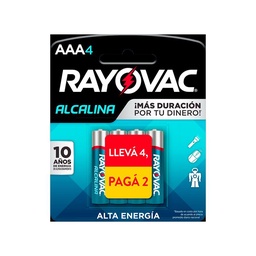 Pack Promo Rayovac Aaa Alcalina 2" Pilas