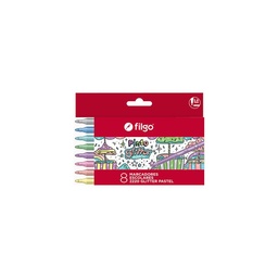 Marcador x8 Glitter Filgo