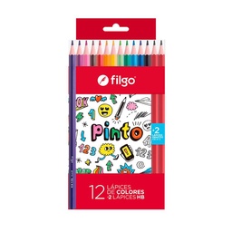 Lápices Colores de Resina Pinto  Filgo