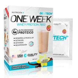 One Week Protein Gentech Sabor Vainilla 175g