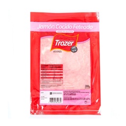 Jamon Cocido Feteado Trozer x 200 gr